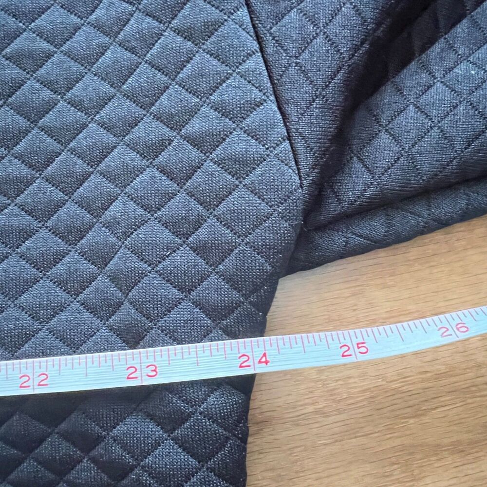 Victoria Sport Victoria's Secret Quilted Hoodie Sweatshirt Size L Black - Picture 3 of 7